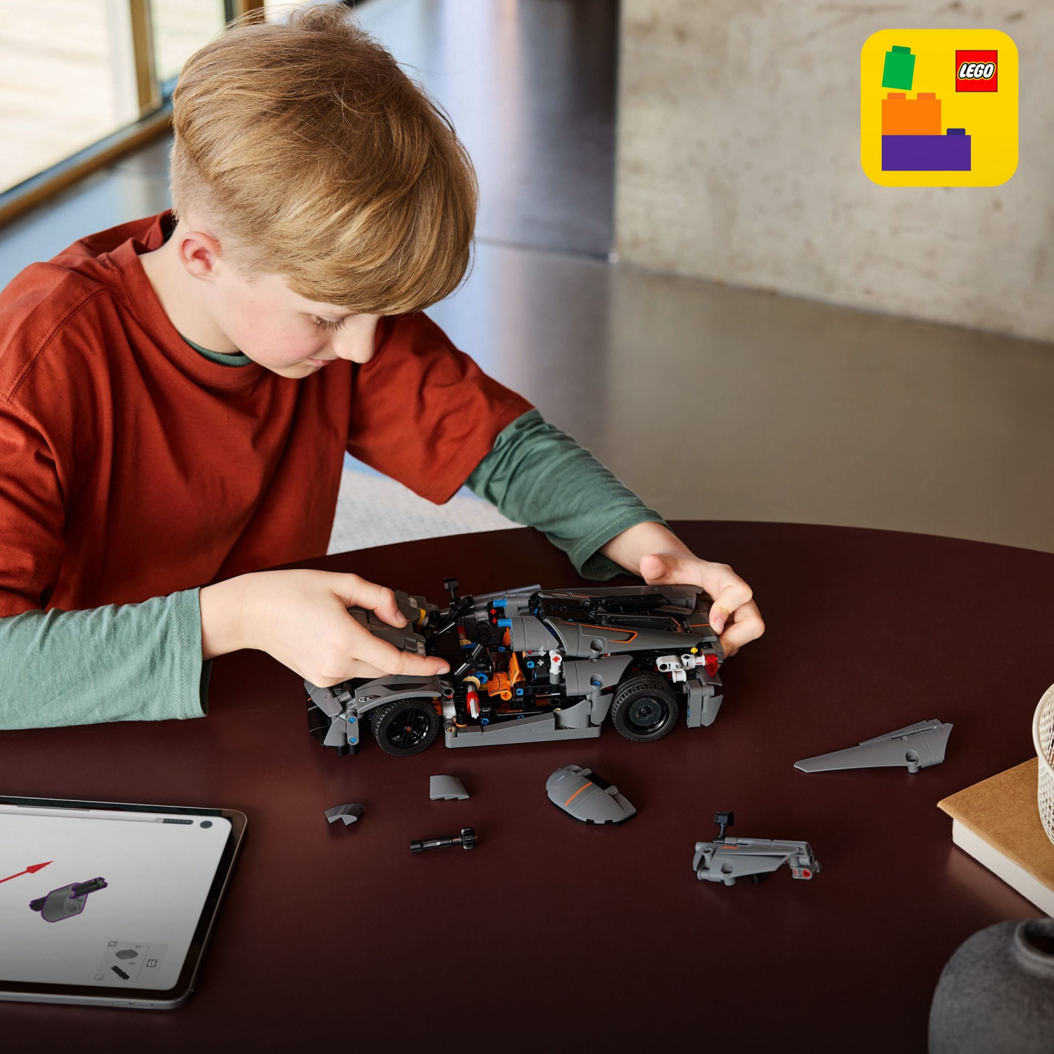 slide 6 of 6, LEGO Technic Koenigsegg Jesko Absolut Grey Hypercar Sport Car Building Toy 42173, 1 ct