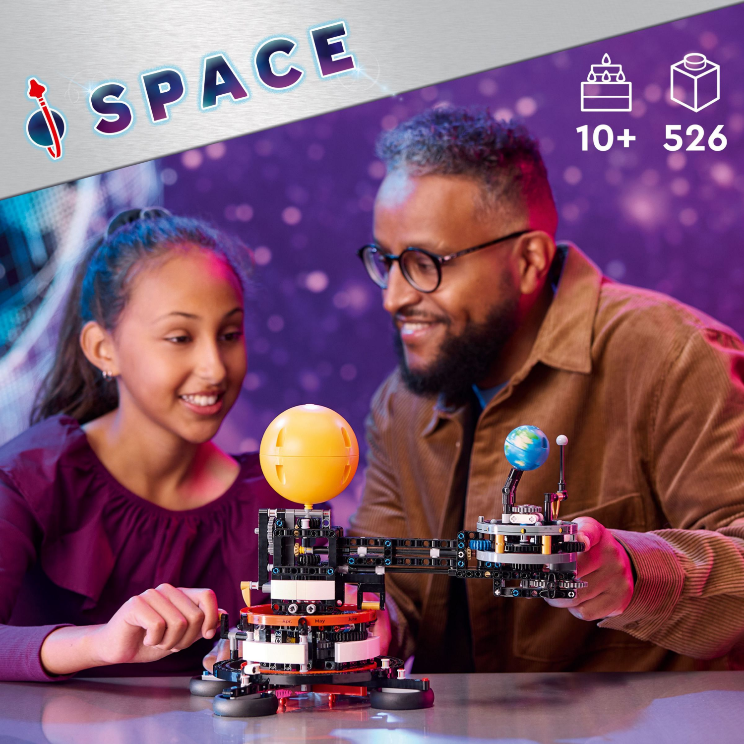 slide 2 of 6, LEGO Technic Planet Earth and Moon in Orbit Space Toys Set 42179, 1 ct