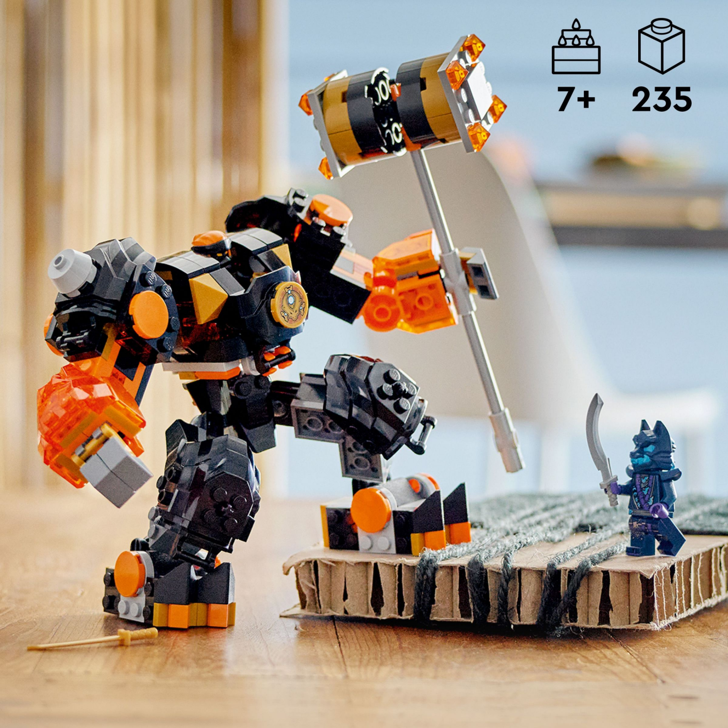 slide 2 of 6, LEGO NINJAGO Coles Elemental Earth Mech Ninja Toy 71806, 1 ct