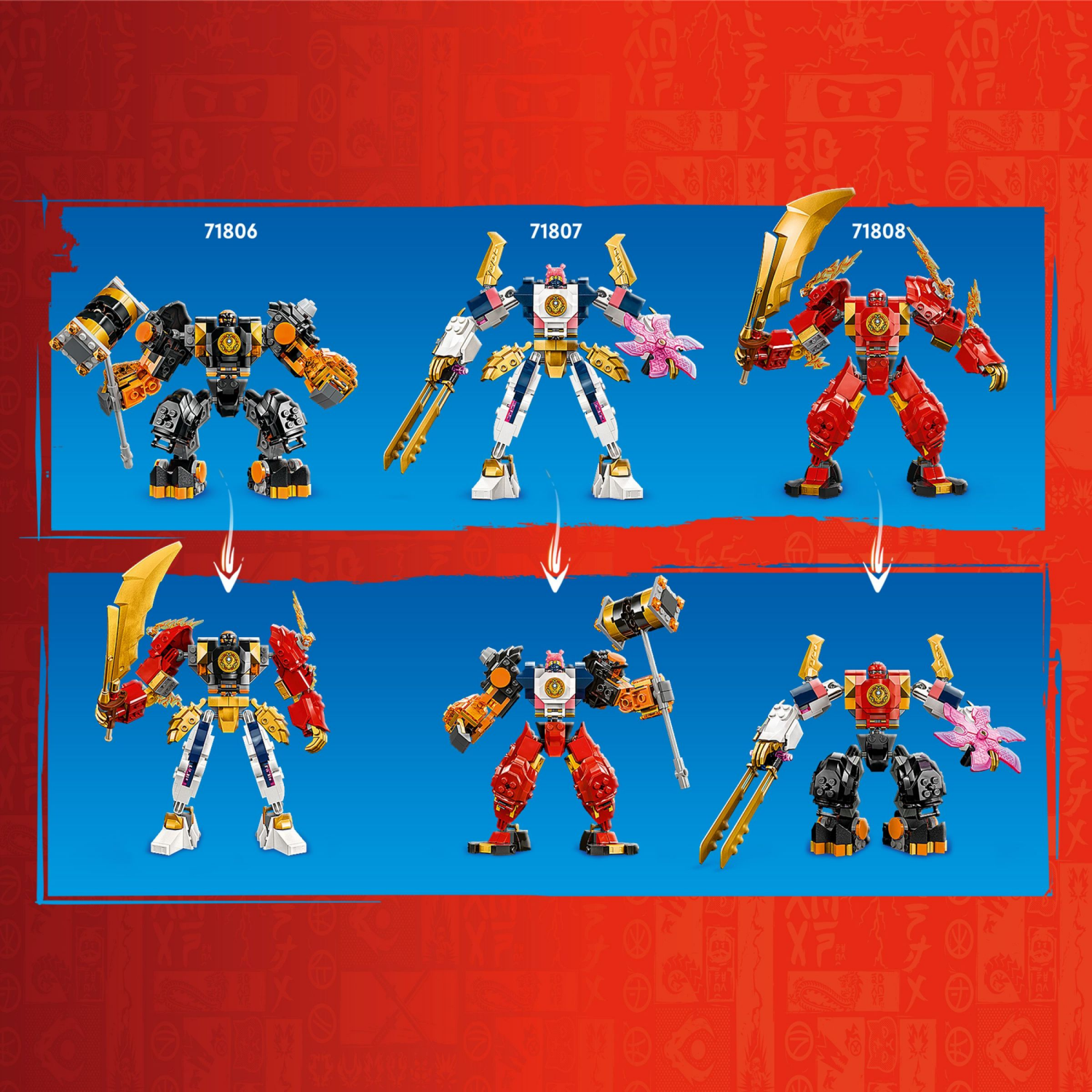 slide 3 of 6, LEGO NINJAGO Coles Elemental Earth Mech Ninja Toy 71806, 1 ct