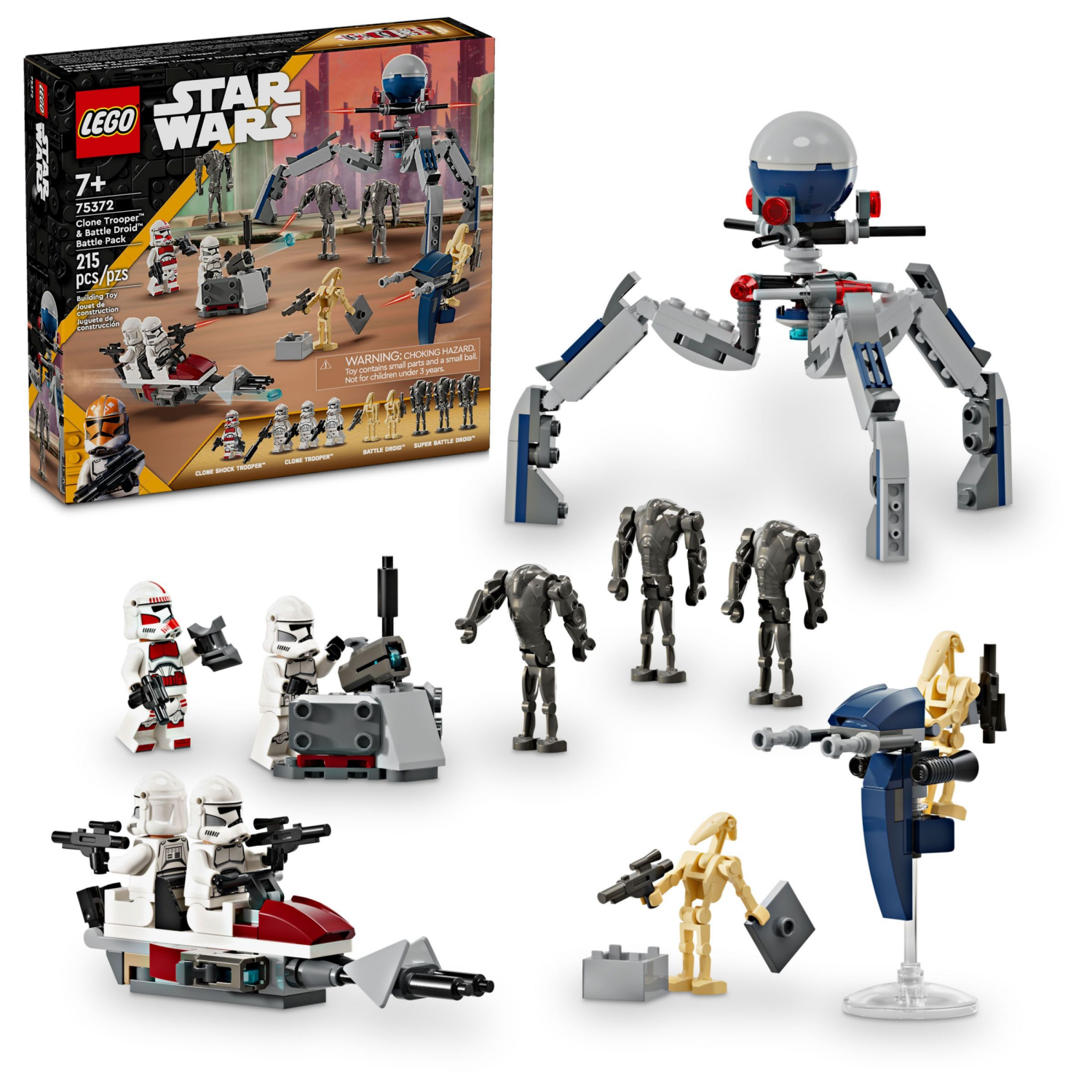 slide 1 of 4, LEGO Star Wars Clone Trooper & Battle Droid Battle Pack, 75372, 1 ct