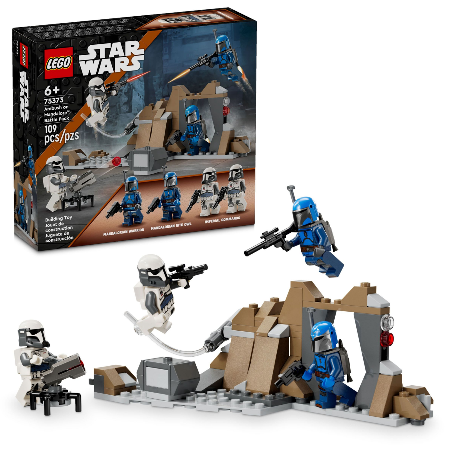 slide 1 of 6, LEGO Star Wars Ambush on Mandalore Battle Pack Building Set 75373, 1 ct
