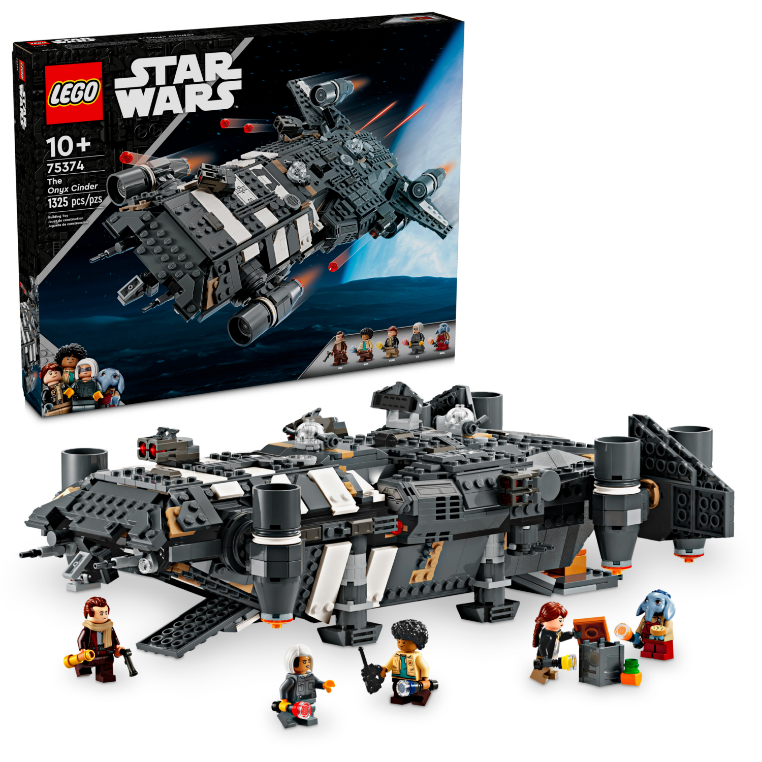 slide 1 of 6, LEGO Star Wars: Skeleton Crew The Onyx Cinder Building Toy 75374, 1 ct