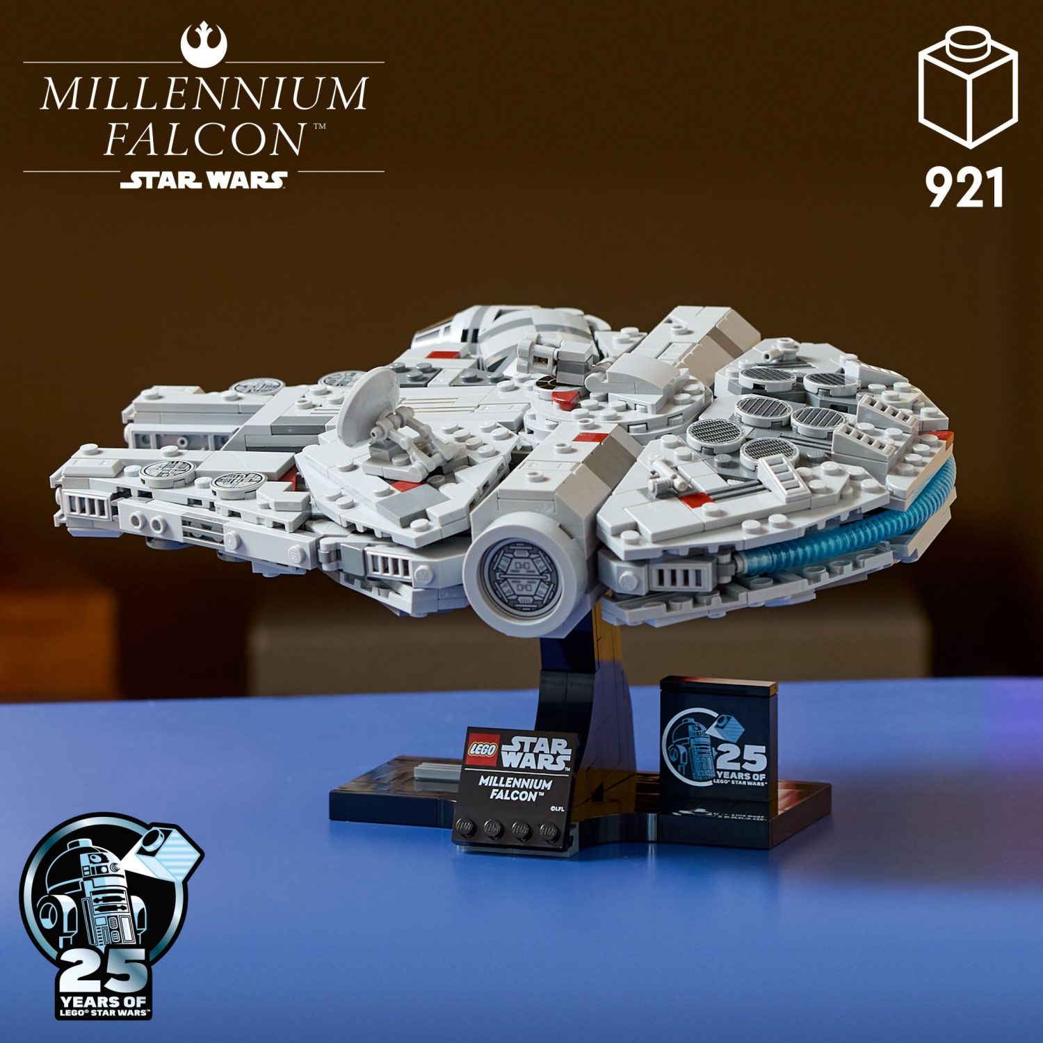 slide 2 of 6, LEGO Star Wars Millennium Falcon 25th Anniversary Buildable Starship Model 75375, 1 ct