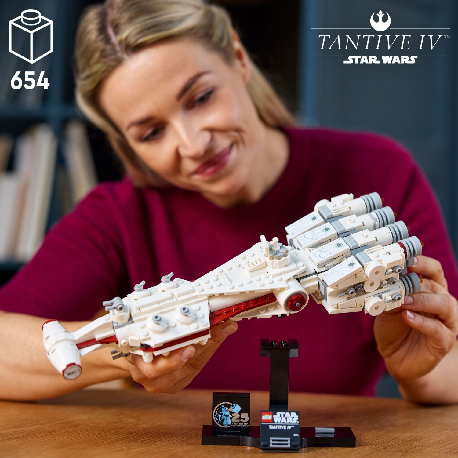 slide 2 of 6, LEGO Star Wars Tantive IV Build and Display Starship Vehicle Model 75376, 1 ct