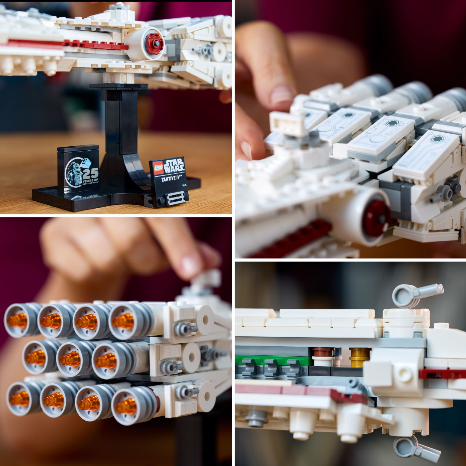 slide 3 of 6, LEGO Star Wars Tantive IV Build and Display Starship Vehicle Model 75376, 1 ct