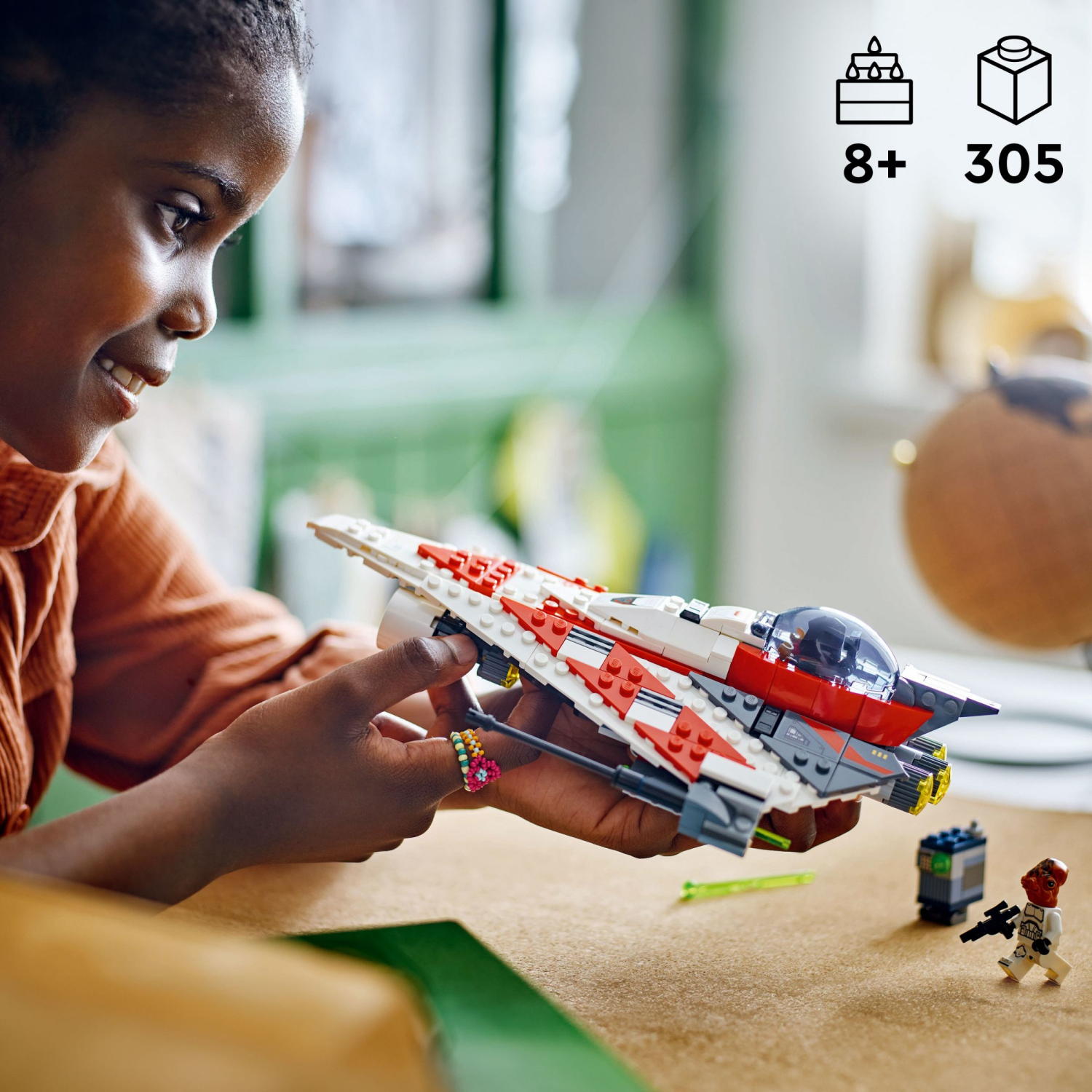 slide 2 of 6, LEGO Star Wars Jedi Bobs Starfighter Building Toy 75388, 1 ct