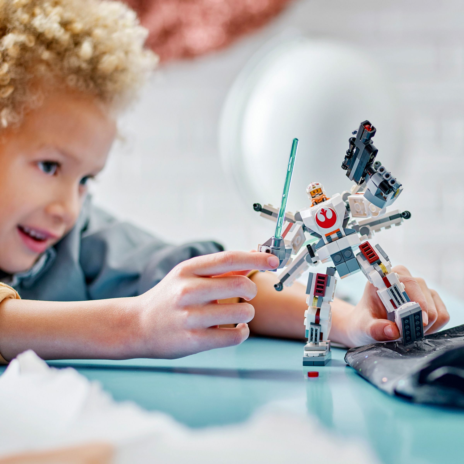 slide 5 of 6, LEGO Star Wars Luke Skywalker X-Wing Mech Buildable Action Figure 75390, 1 ct