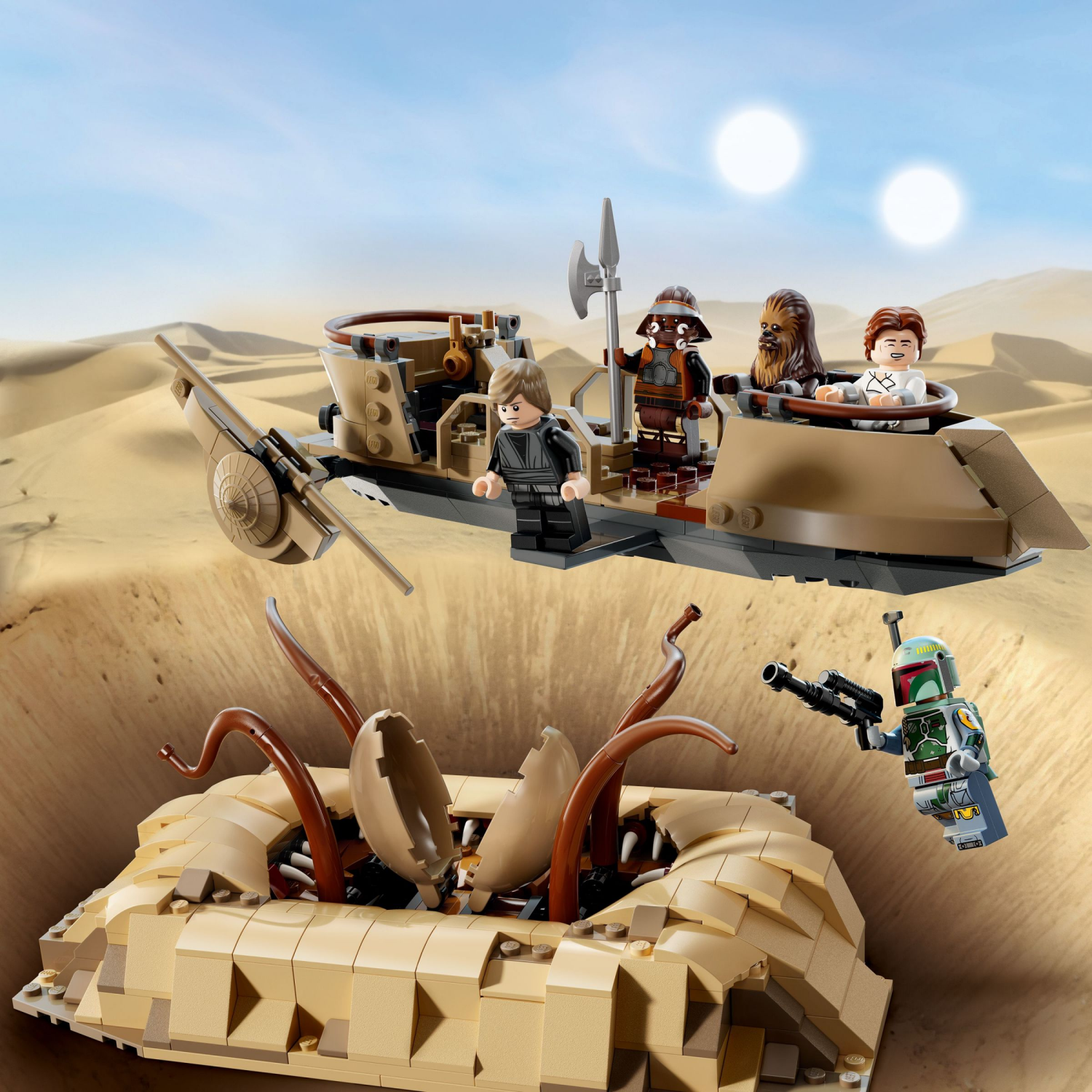 slide 5 of 6, LEGO Star Wars Desert Skiff & Sarlacc Pit Building Set 75396, 1 ct