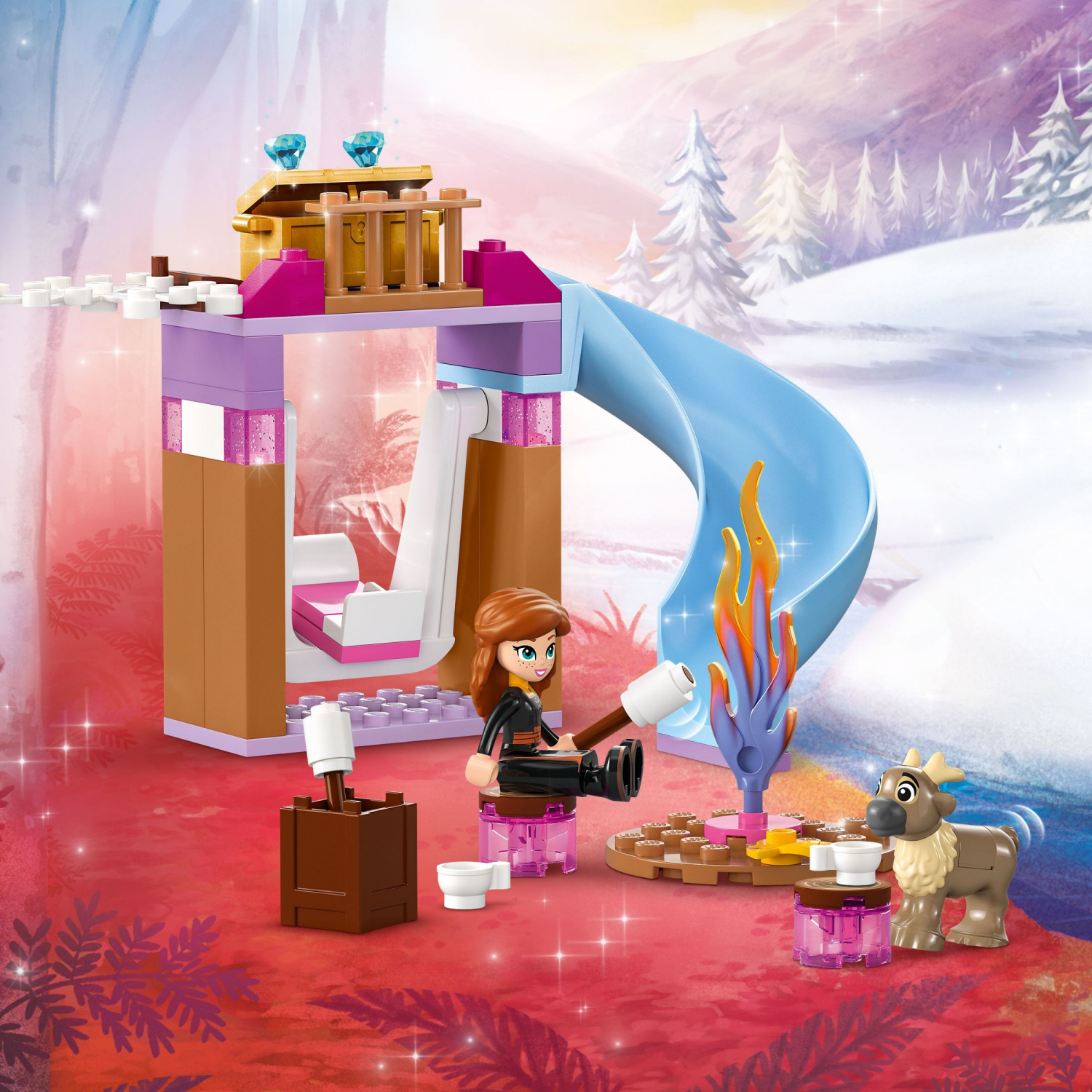slide 4 of 5, LEGO Disney Princess Elsa's Frozen Castle Set, 1 ct