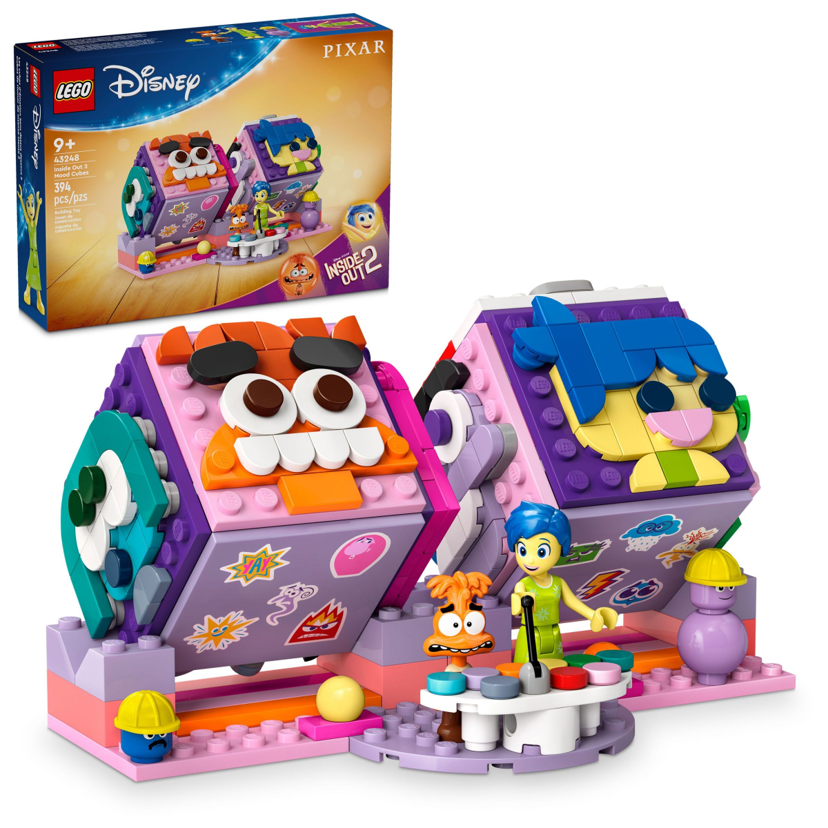 slide 1 of 4, LEGO Disney Inside Out 2 Mood Cubes from Pixar 43248, 1 ct