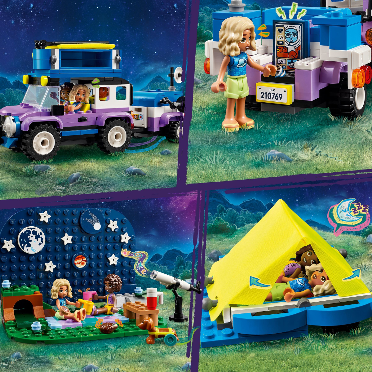 slide 2 of 4, LEGO Friends Stargazing Camping Vehicle Set, 1 ct