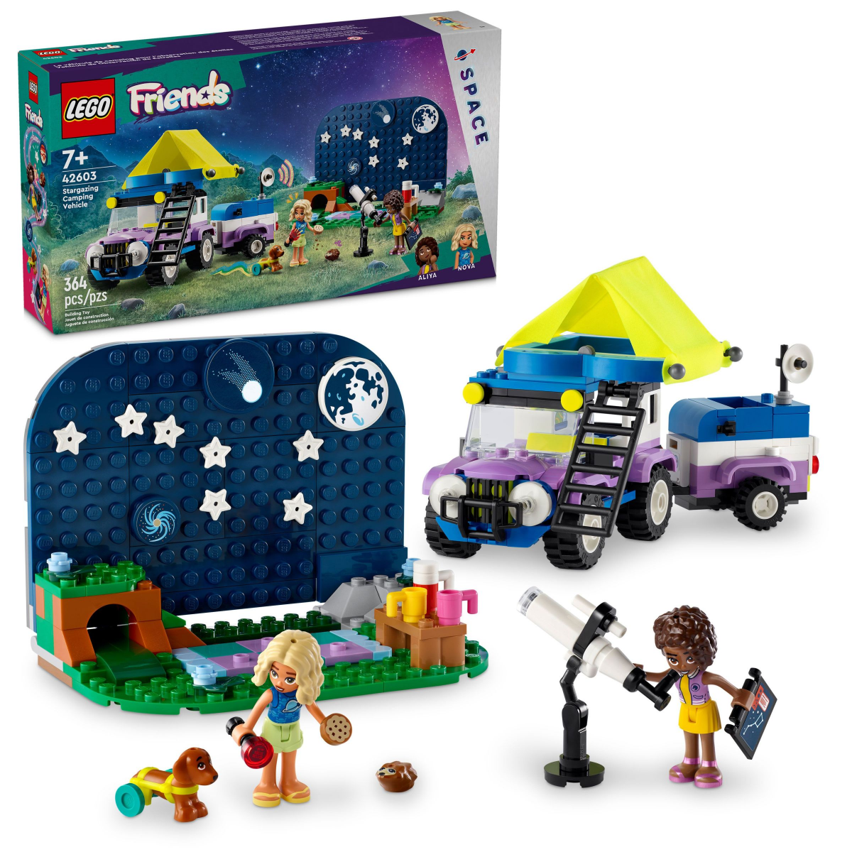 slide 1 of 4, LEGO Friends Stargazing Camping Vehicle Set, 1 ct