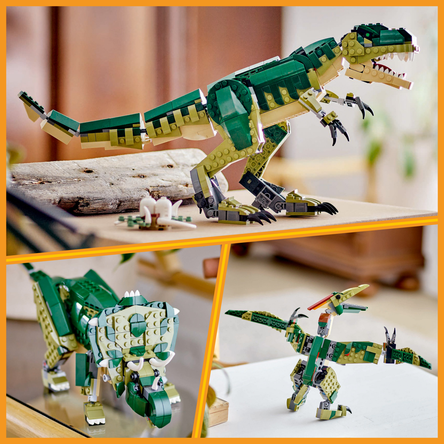 slide 4 of 6, LEGO Creator 3in1 T. rex Dinosaur Toy for Kids, Animal Toy 31151, 1 ct