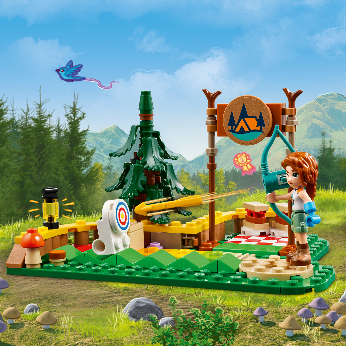 slide 2 of 5, LEGO Friends Adventure Camp Archery Range Toy with Mini Dolls 42622, 1 ct