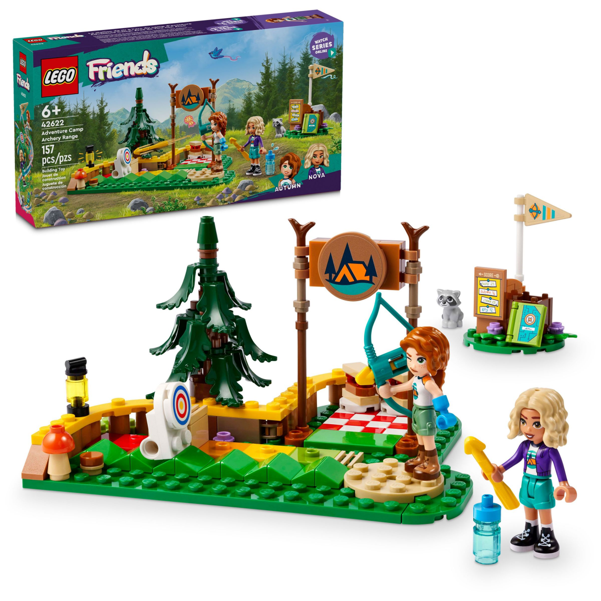 slide 1 of 5, LEGO Friends Adventure Camp Archery Range Toy with Mini Dolls 42622, 1 ct