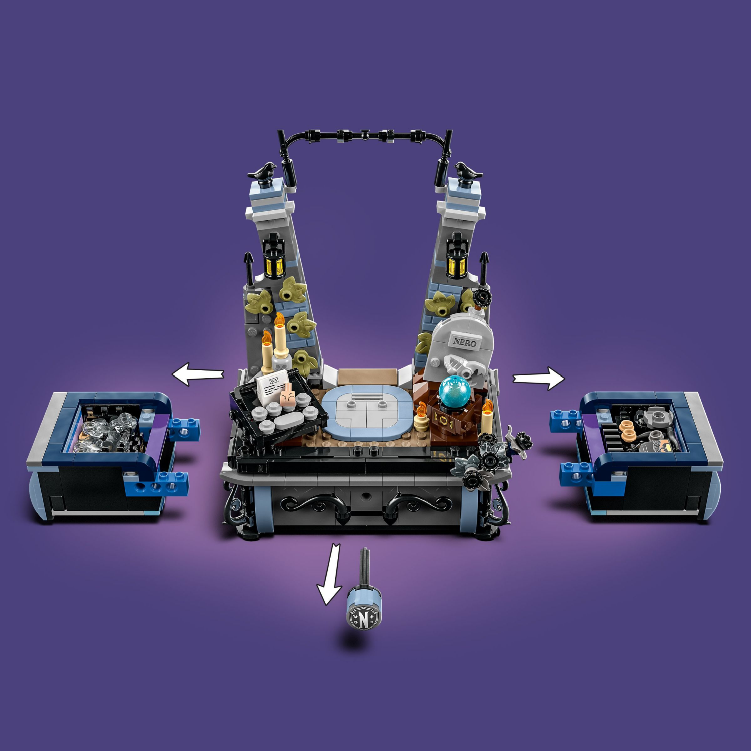 slide 6 of 6, LEGO Wednesday Addams Figure and Buildable Toy Doll 76780, 1 ct