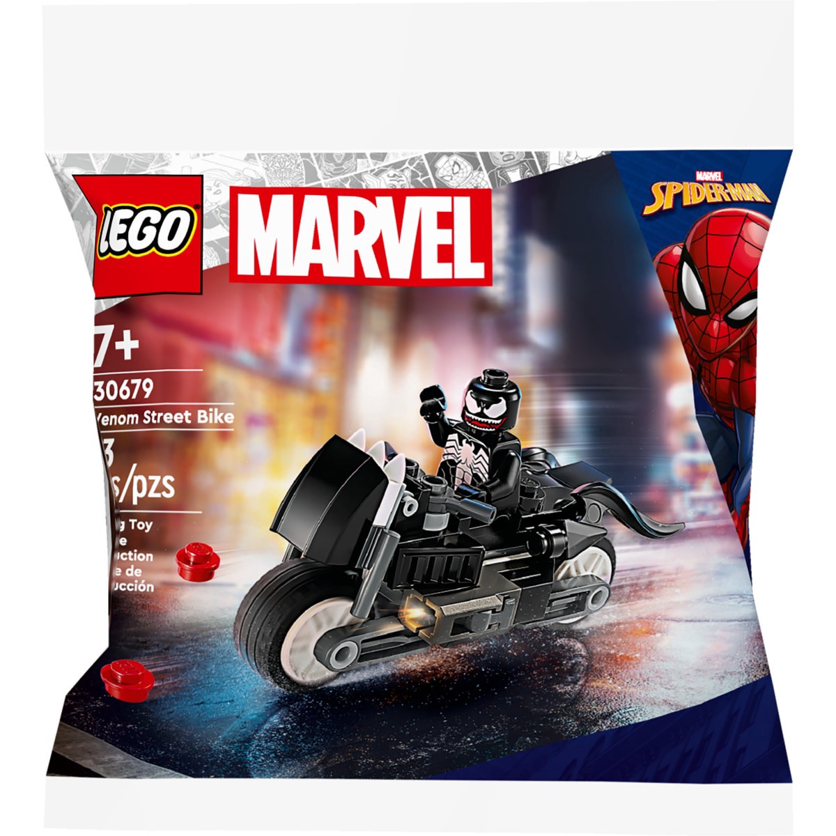 slide 5 of 13, LEGO Marvel Venom Street Bike Building Toy 30679, 1 ct