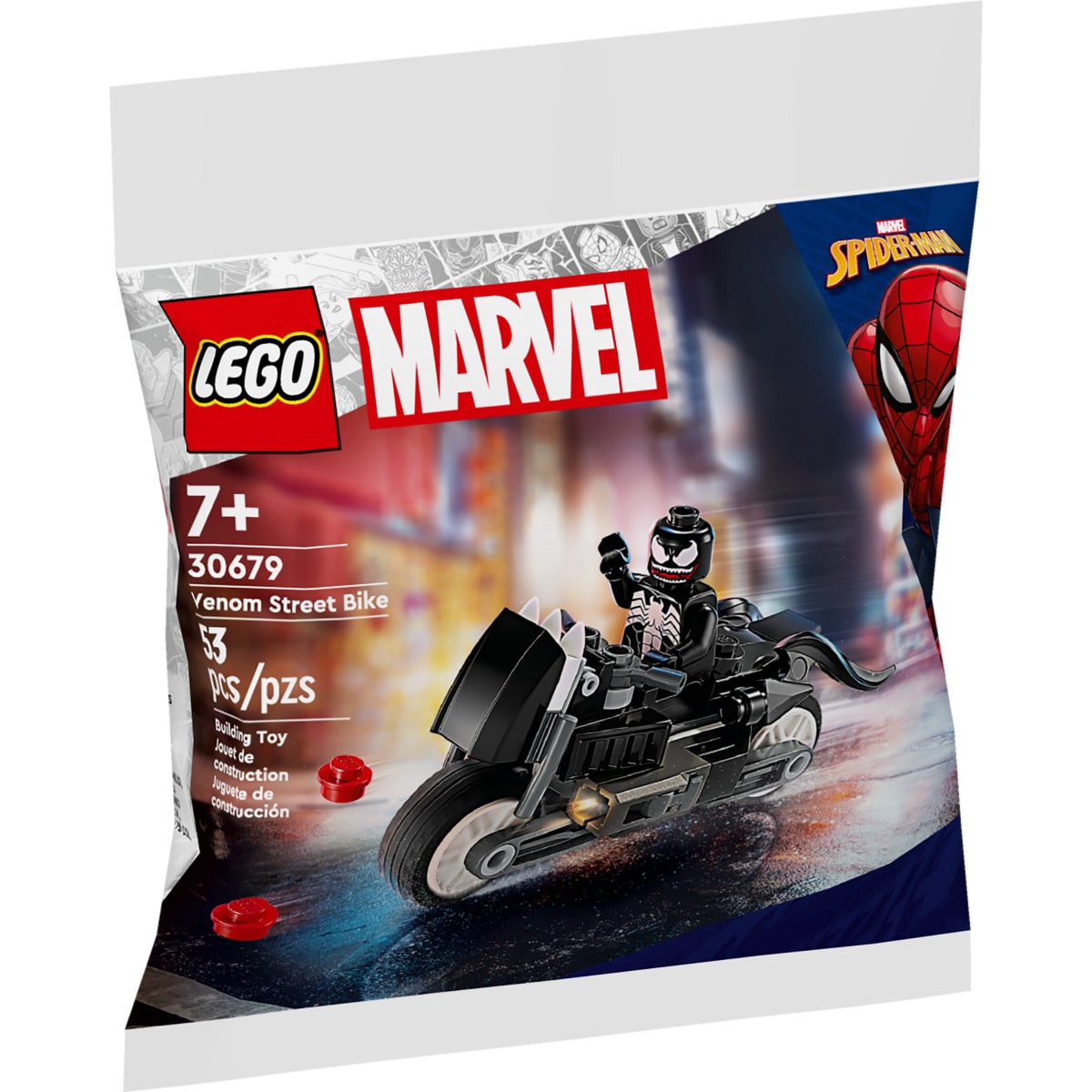 slide 1 of 13, LEGO Marvel Venom Street Bike Building Toy 30679, 1 ct