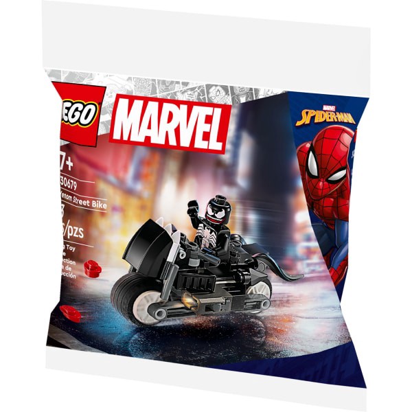 slide 8 of 13, LEGO Marvel Venom Street Bike Building Toy 30679, 1 ct