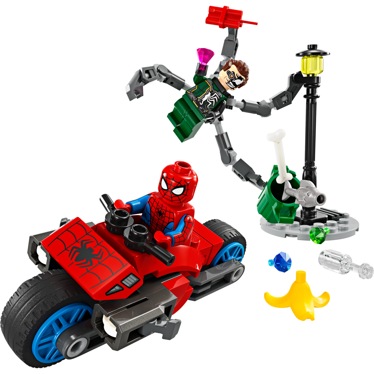 slide 4 of 21, LEGO Marvel Motorcycle Chase: Spider-Man vs. Doc Ock Set, 1 ct