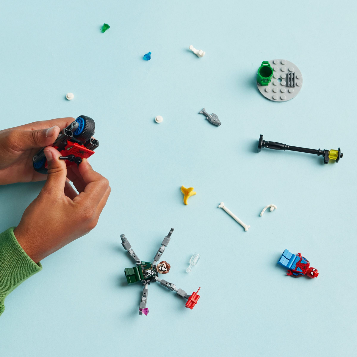 slide 21 of 21, LEGO Marvel Motorcycle Chase: Spider-Man vs. Doc Ock Set, 1 ct