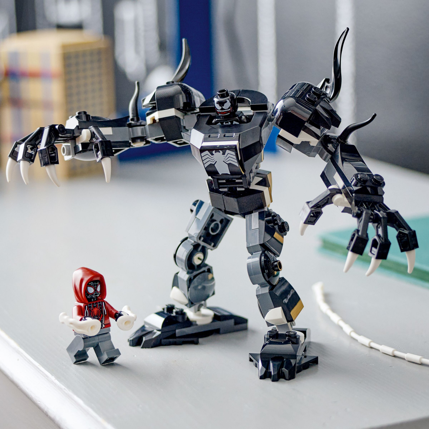 slide 3 of 6, LEGO Marvel Venom Mech Armor vs. Miles Morales Set, 1 ct