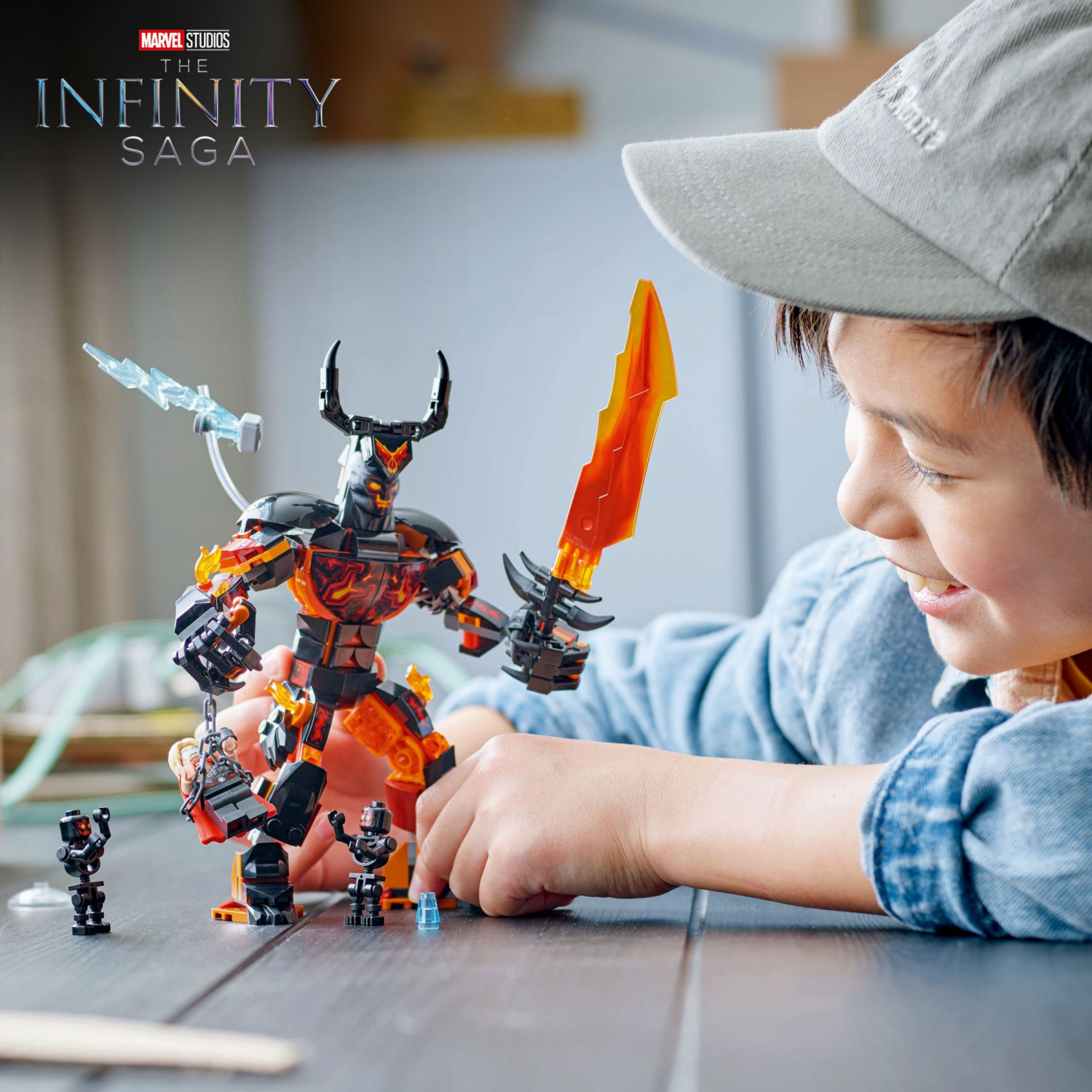 slide 2 of 6, LEGO Marvel Thor vs. Surtur Construction Figure Building Toy 76289, 1 ct