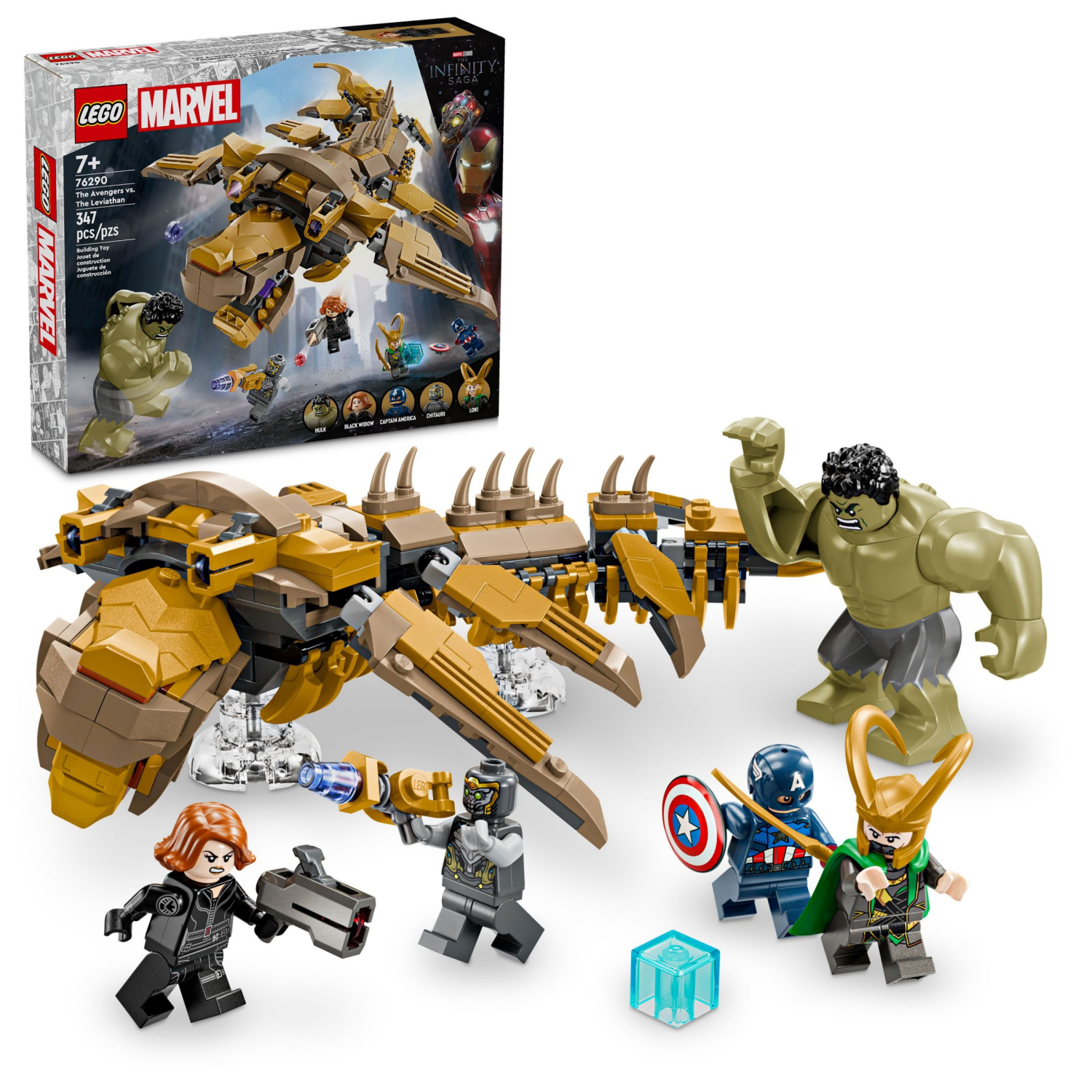 slide 1 of 6, LEGO Marvel The Avengers vs. The Leviathan Superhero Toy 76290, 1 ct