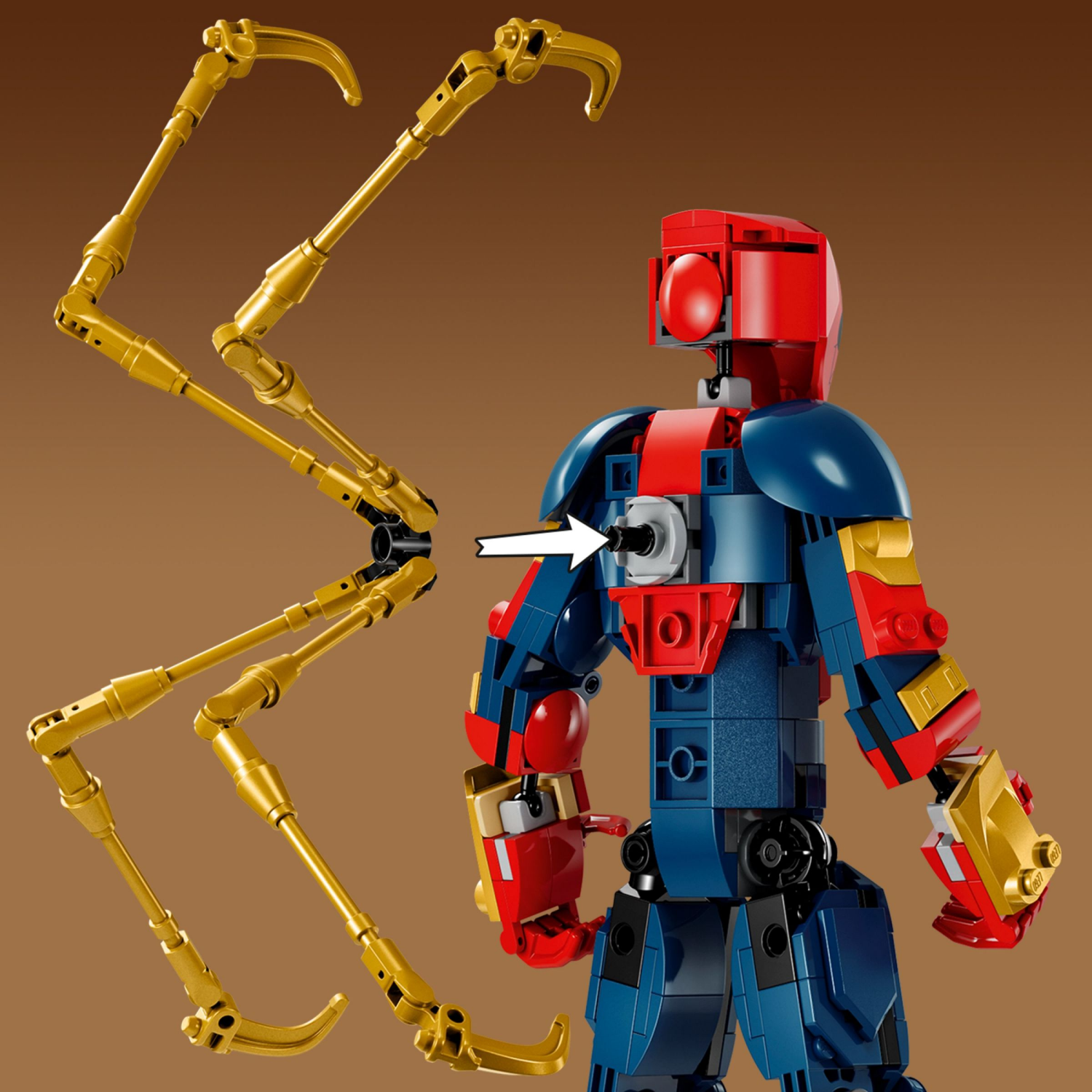 slide 5 of 6, LEGO Marvel Iron Spider-Man Construction Figure Marvel Toy 76298, 1 ct