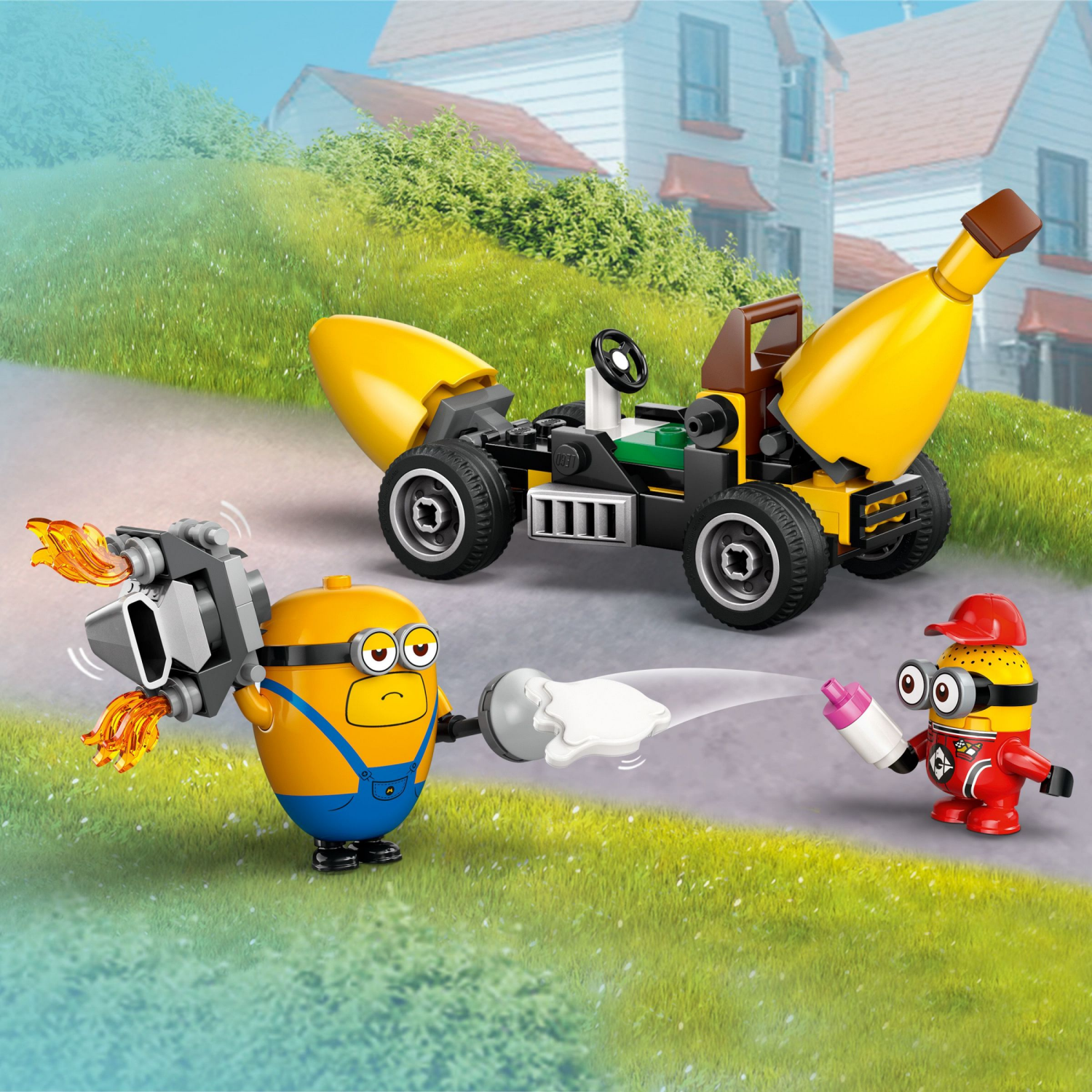 slide 4 of 6, LEGO Despicable Me 4 Minions and Banana Car Toy 75580, 1 ct