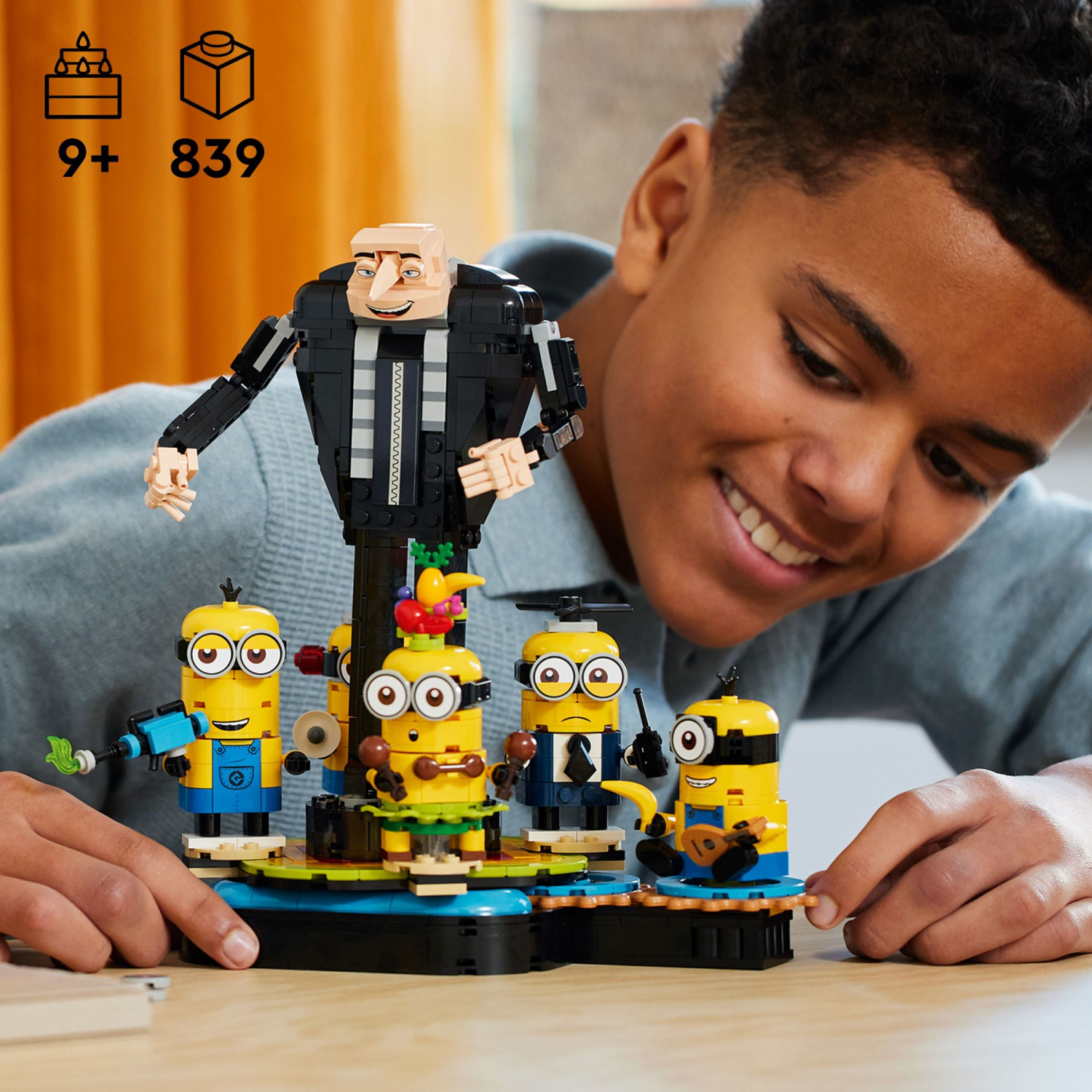 slide 2 of 6, LEGO Despicable Me 4 Brick-Built Gru and Minions Toy Figure Set 75582, 1 ct