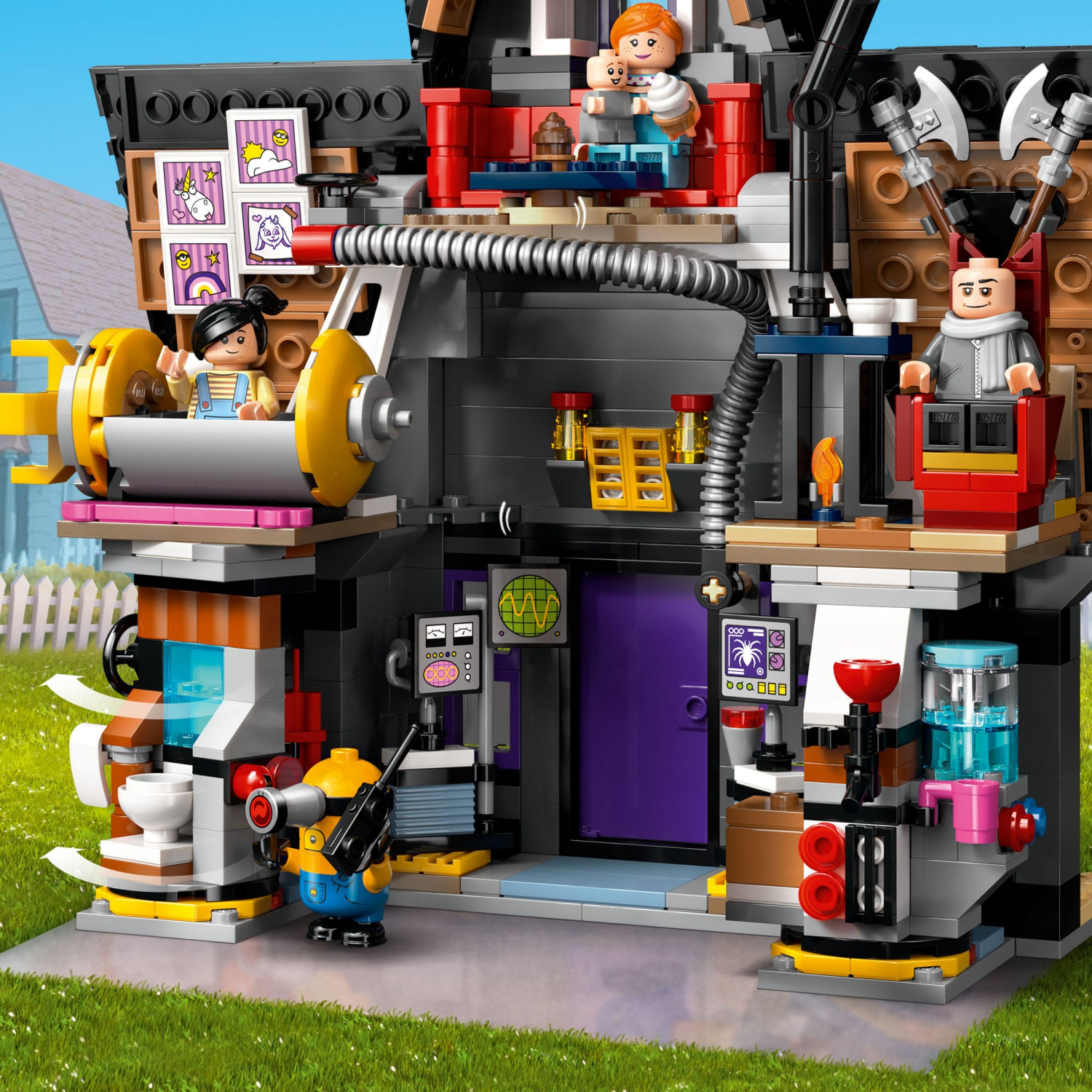 slide 5 of 6, LEGO Despicable Me 4 Minions and Gru's Family Mansion, Minions Toy House, 75583, 1 ct