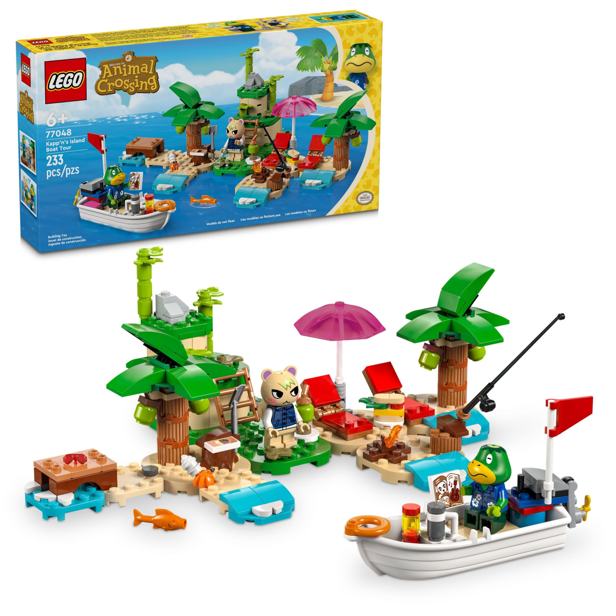slide 1 of 4, LEGO Animal Crossing Kappns Island Boat Tour Video Game Toy 77048, 1 ct