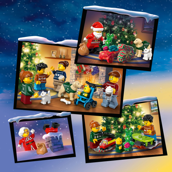 slide 10 of 21, LEGO City 2024 Advent Calendar with Miniature Christmas Figures 60436, 1 ct