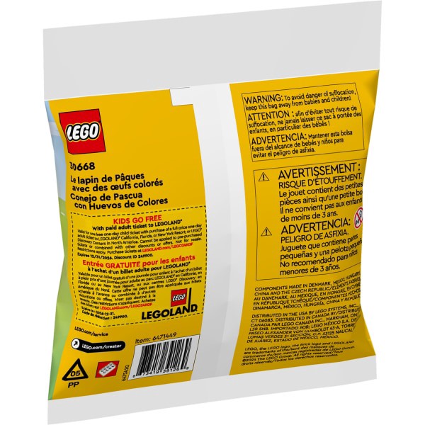 slide 4 of 17, LEGO Creator Easter Bunny with Colorful Eggs Building Toy 30668, 1 ct