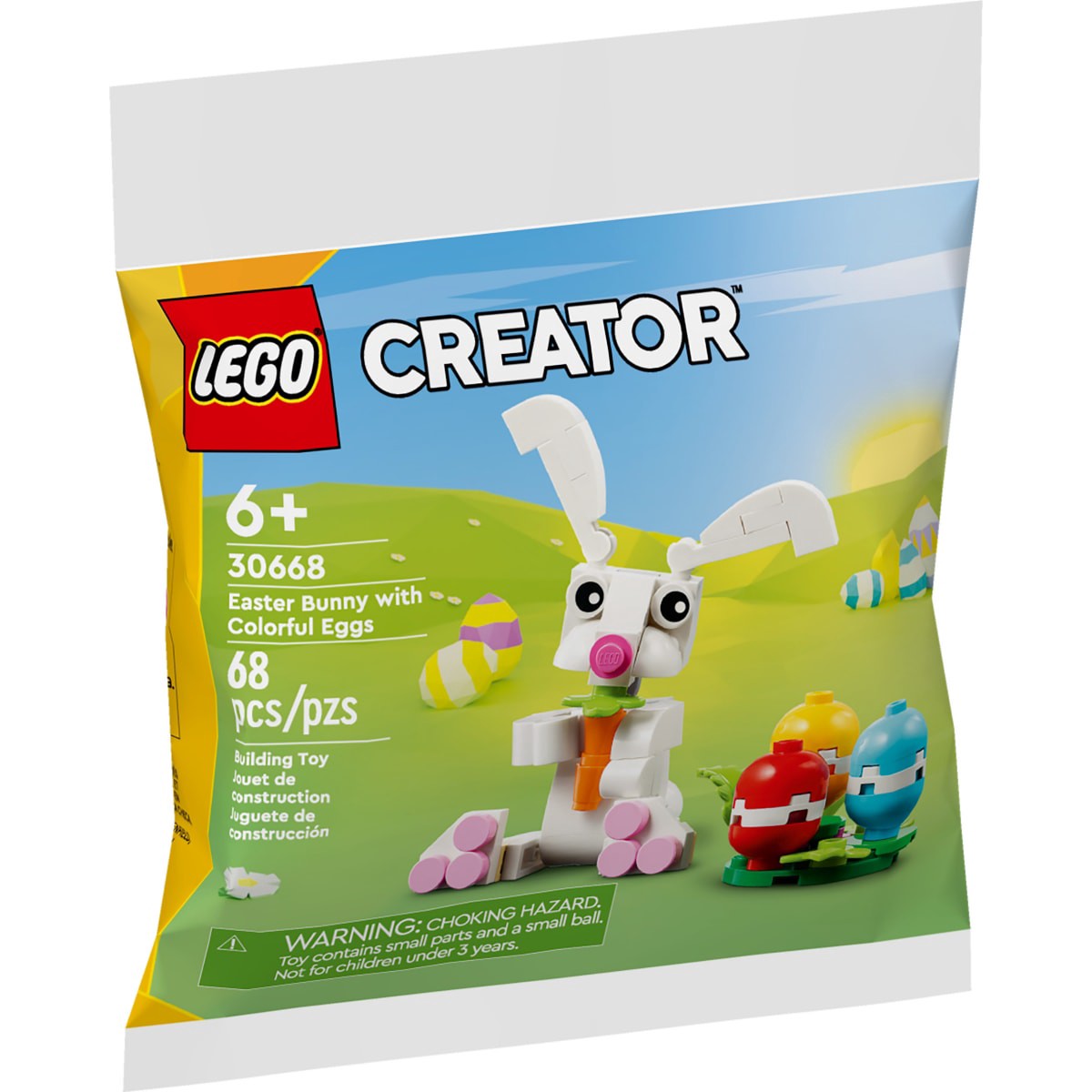 slide 1 of 17, LEGO Creator Easter Bunny with Colorful Eggs Building Toy 30668, 1 ct