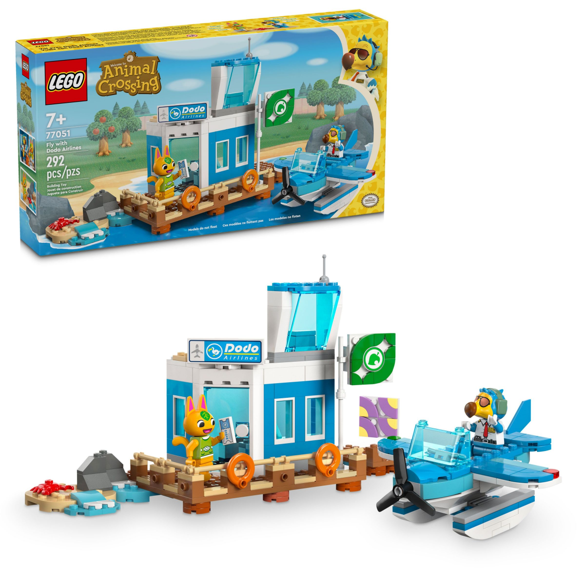 slide 1 of 4, LEGO Animal Crossing Fly with Dodo Airlines Video Game Toy Building Set 77051, 1 ct