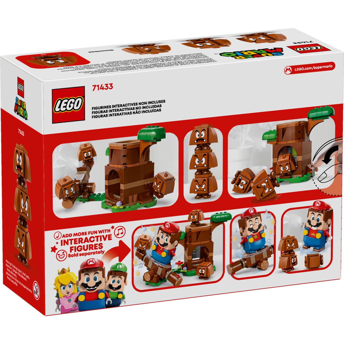 slide 4 of 4, LEGO Super Mario Goombas Playground, Super Mario Toys and Playset 71433, 1 ct