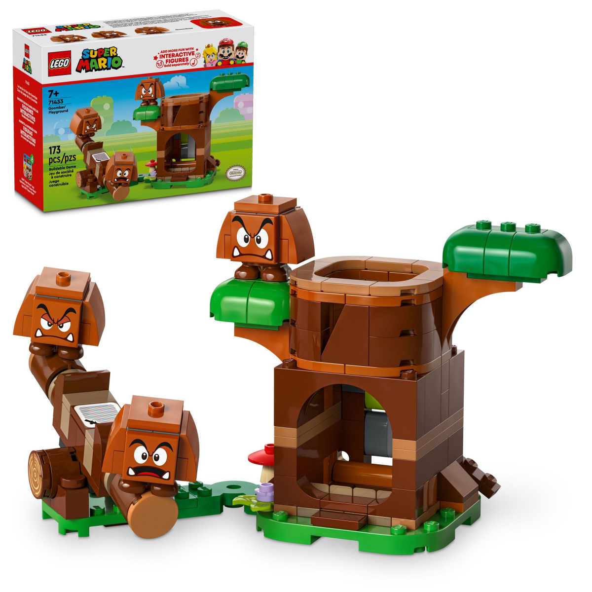 slide 1 of 4, LEGO Super Mario Goombas Playground, Super Mario Toys and Playset 71433, 1 ct