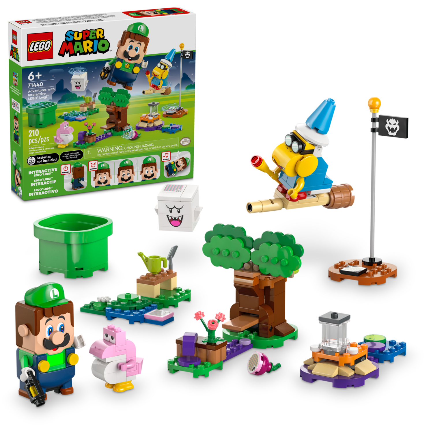 slide 1 of 6, LEGO Super Mario Adventures with Interactive LEGO Luigi Toy, Nintendo Gift 71440, 1 ct