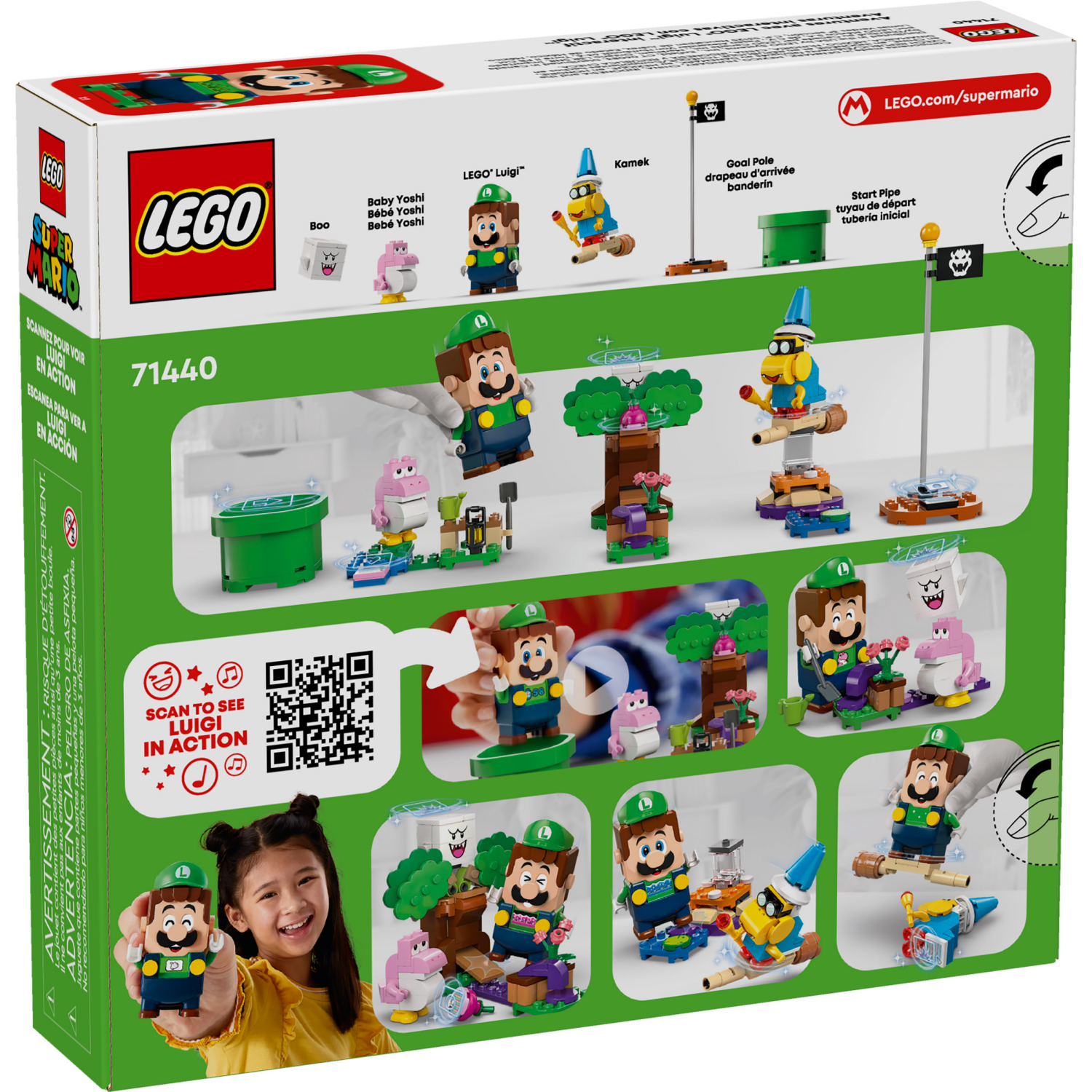 slide 4 of 6, LEGO Super Mario Adventures with Interactive LEGO Luigi Toy, Nintendo Gift 71440, 1 ct