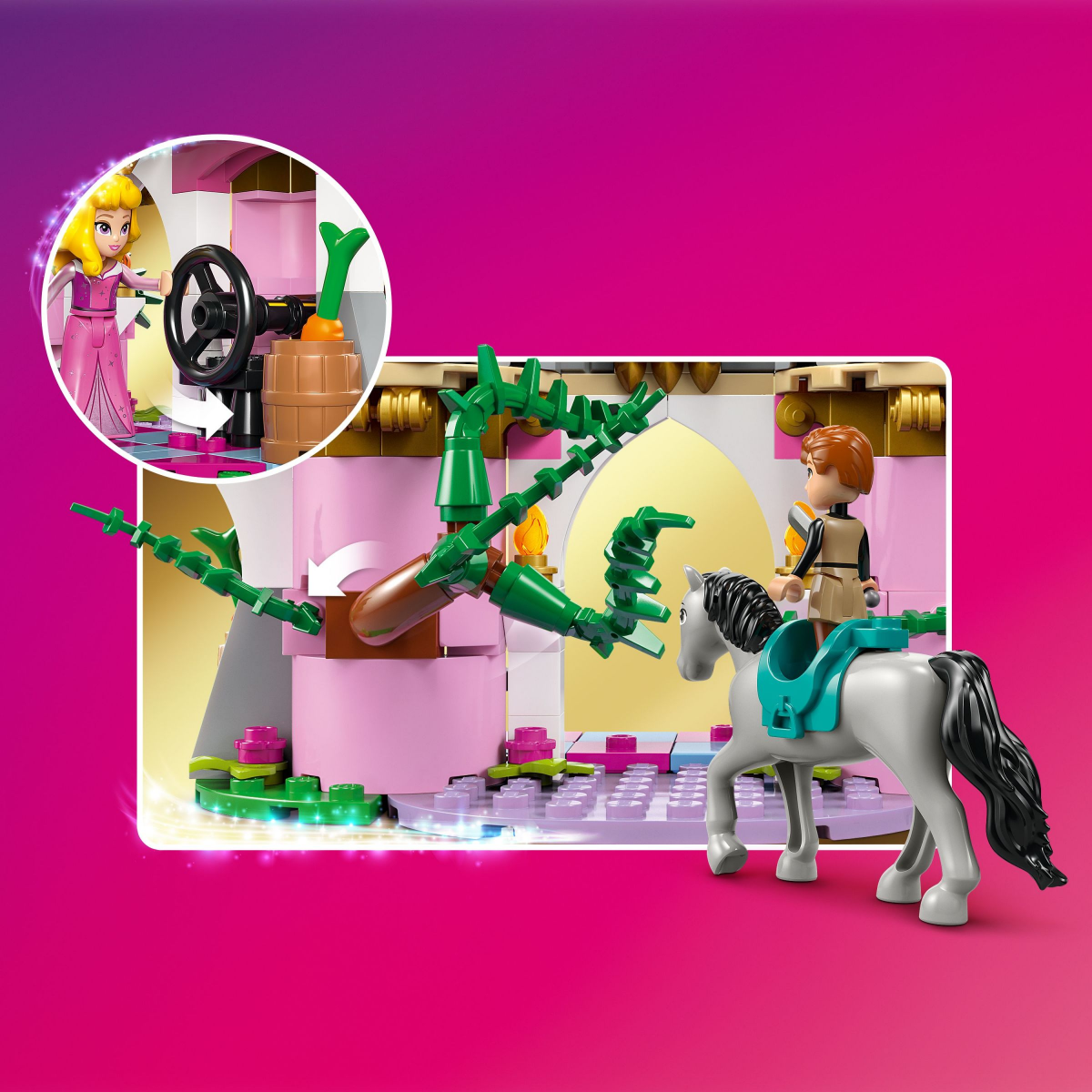 slide 4 of 4, LEGO Disney Princess Maleficent's Dragon Form Castle and Horse Toy 43240, 1 ct