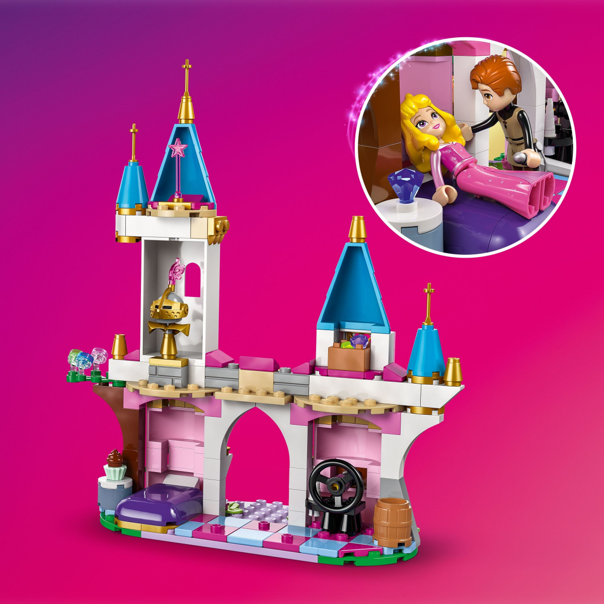 slide 2 of 4, LEGO Disney Princess Maleficent's Dragon Form Castle and Horse Toy 43240, 1 ct