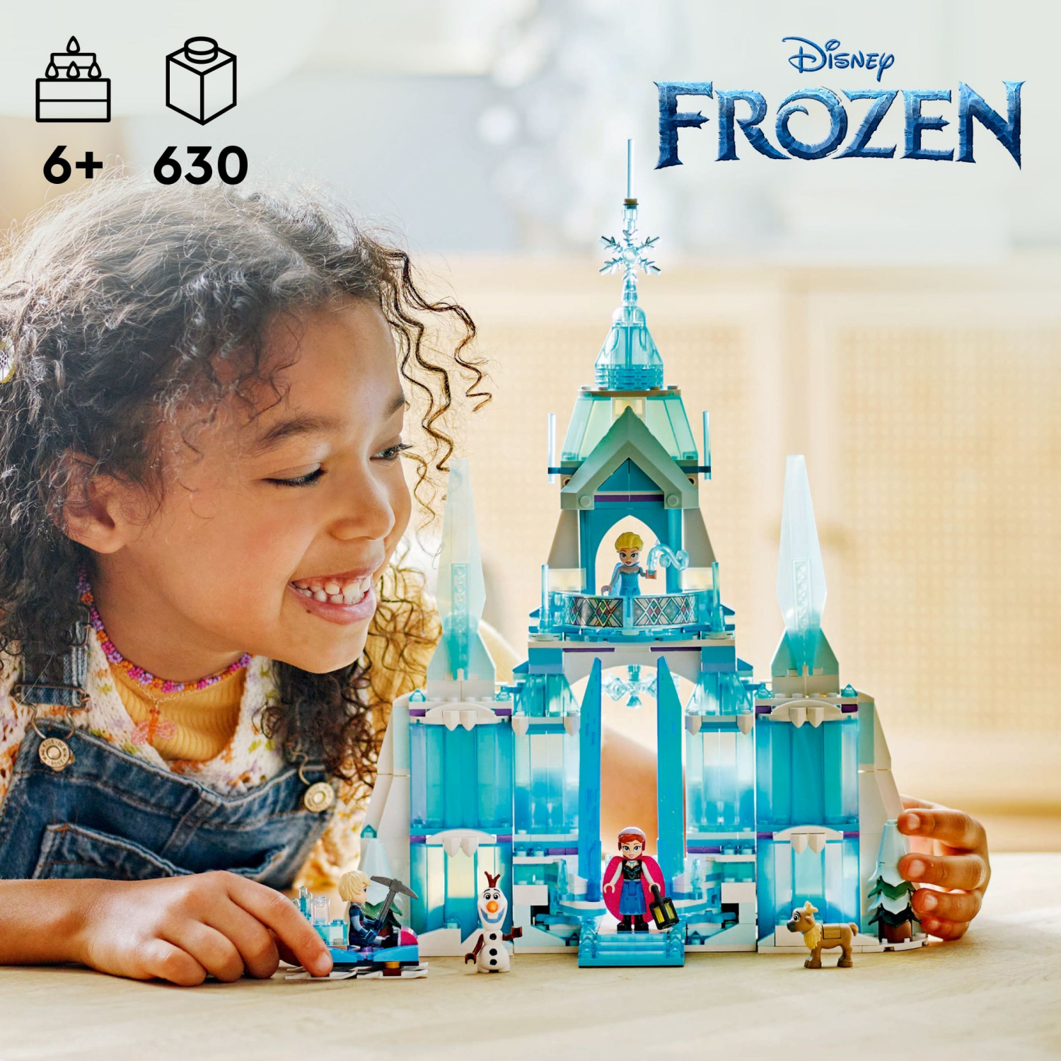 slide 2 of 6, LEGO Disney Frozen Elsa's Ice Palace Buildable Princess Toy 43244, 1 ct