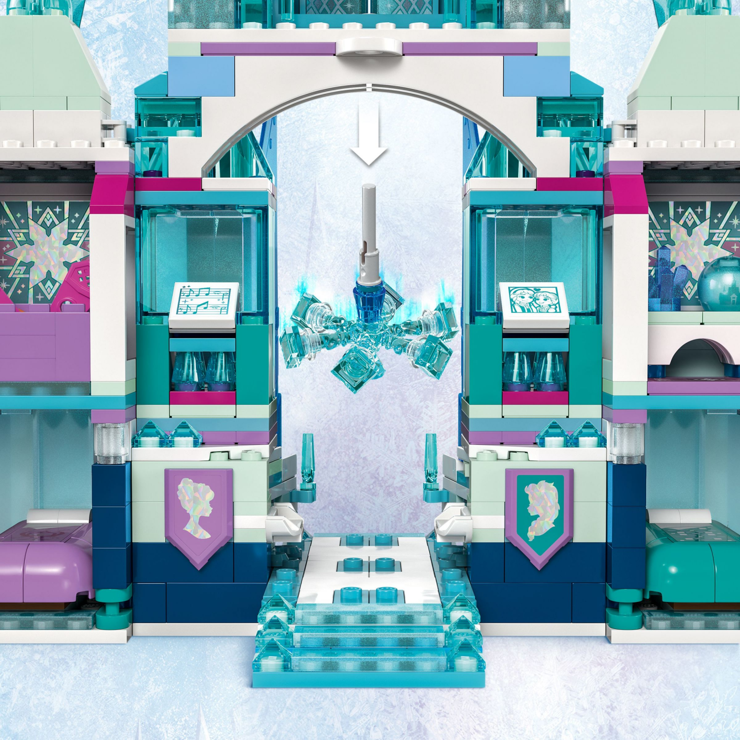 slide 4 of 6, LEGO Disney Frozen Elsa's Ice Palace Buildable Princess Toy 43244, 1 ct