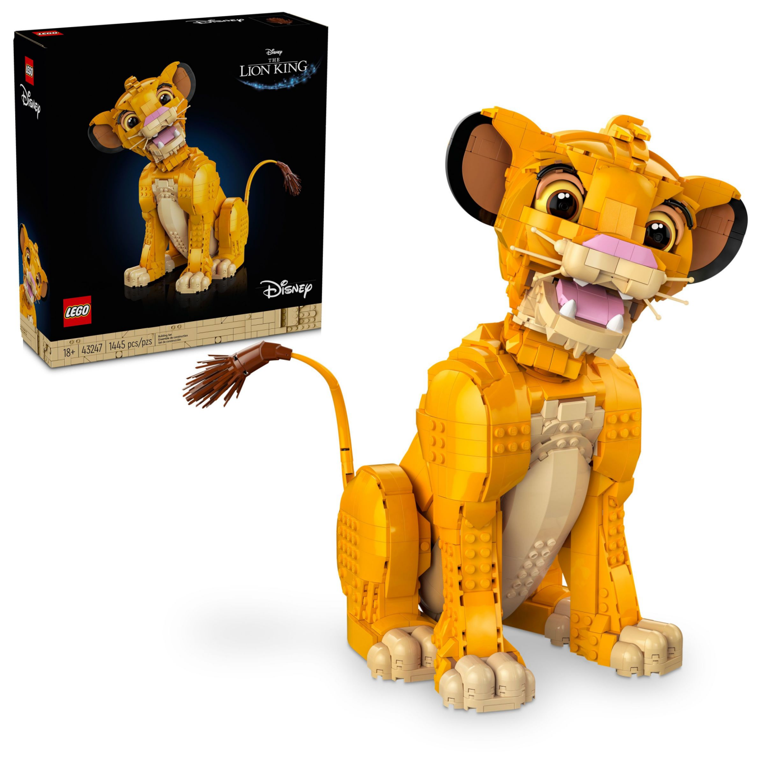 slide 1 of 6, LEGO Disney Young Simba the Lion King Fan Disney Collection Building Set 43247, 1 ct
