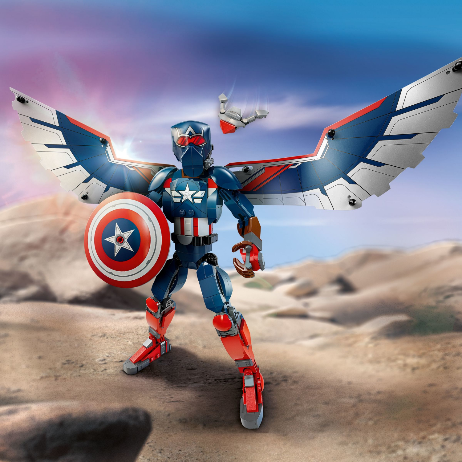slide 4 of 6, LEGO Marvel New Captain America Construction Figure Super Hero Toy with Minifigures 76296, 1 ct