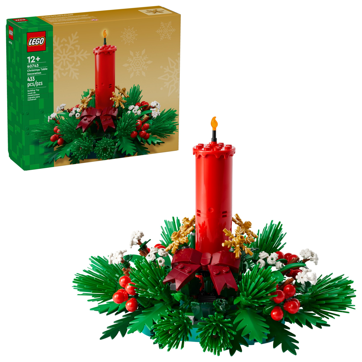 slide 1 of 6, LEGO Christmas Table Decoration 40743, 1 ct