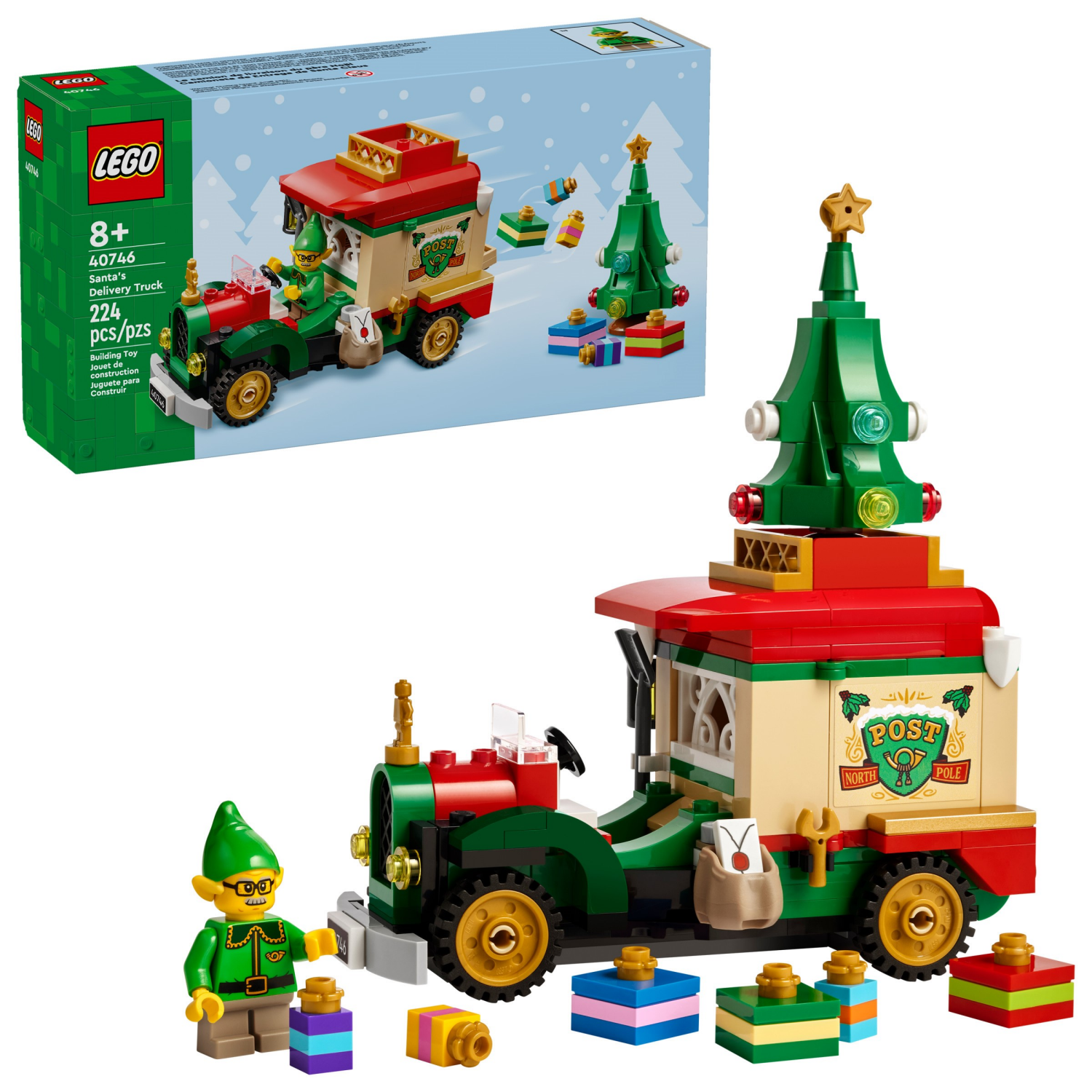 slide 1 of 6, LEGO Santa's Delivery Truck 40746, 1 ct